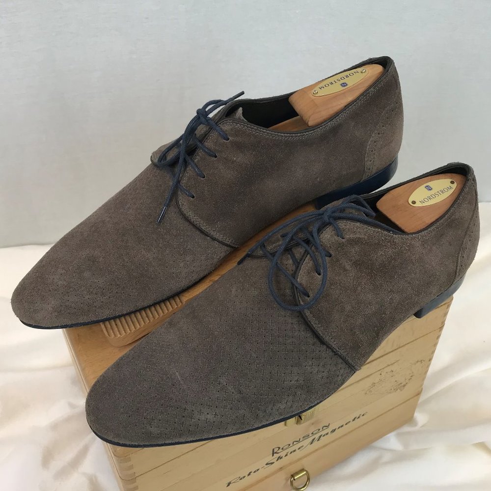 Minelli Suede Grey Dress Shoes